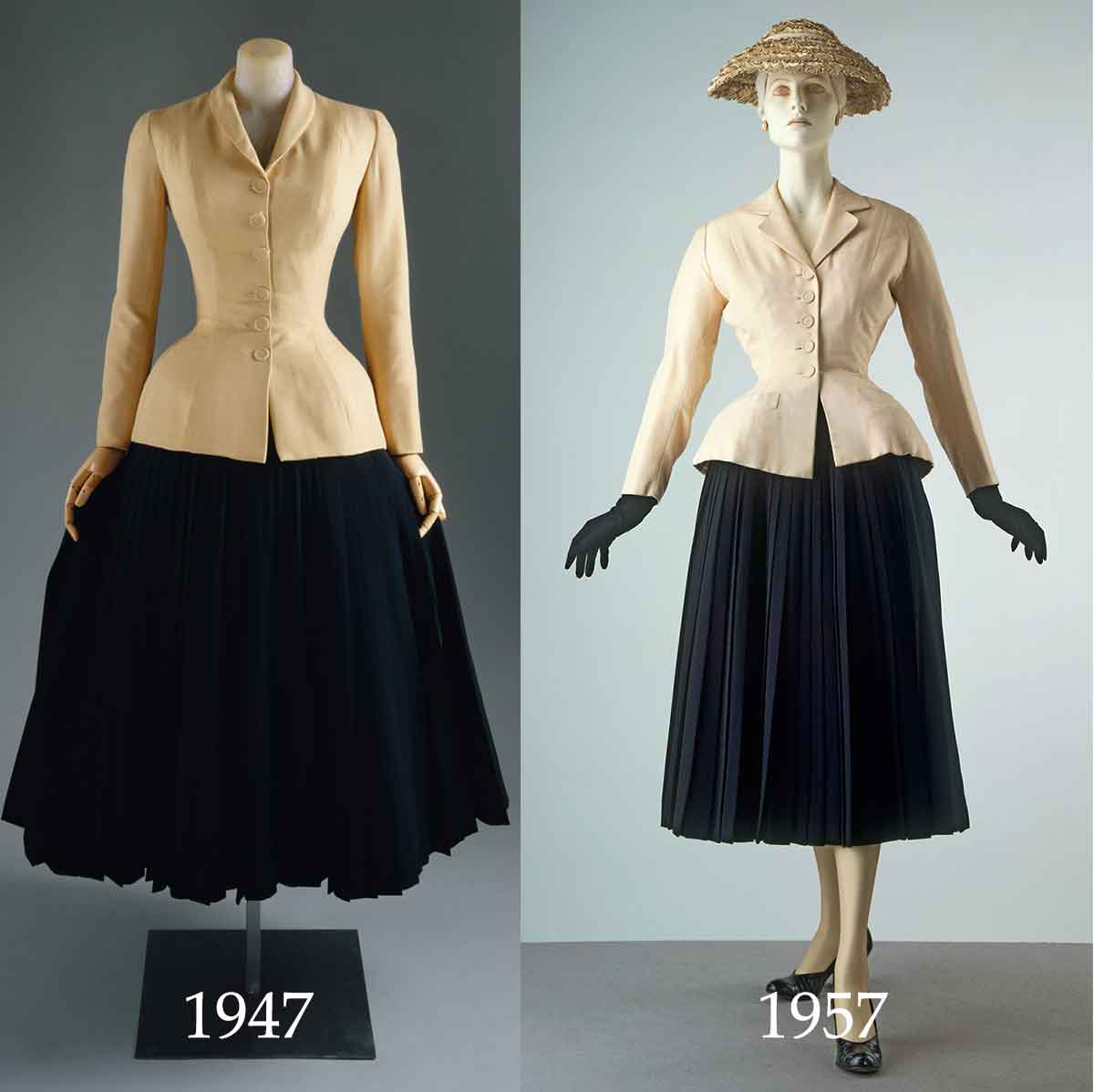 1947 Dior bar Suit Jacket Shawl Collar / 1957 Dior 